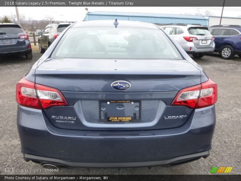 Twilight Blue Metallic / Titanium Gray 2018 Subaru Legacy 2.5i Premium