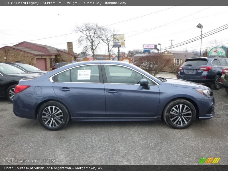 Twilight Blue Metallic / Titanium Gray 2018 Subaru Legacy 2.5i Premium