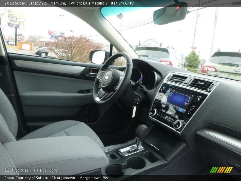 Twilight Blue Metallic / Titanium Gray 2018 Subaru Legacy 2.5i Premium