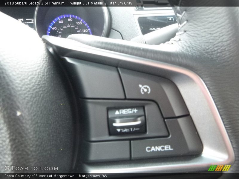 Twilight Blue Metallic / Titanium Gray 2018 Subaru Legacy 2.5i Premium