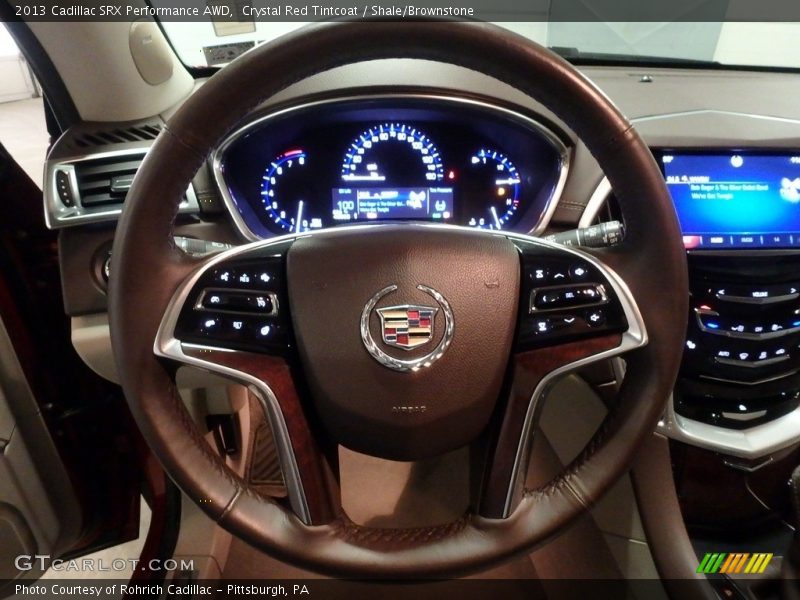 Crystal Red Tintcoat / Shale/Brownstone 2013 Cadillac SRX Performance AWD