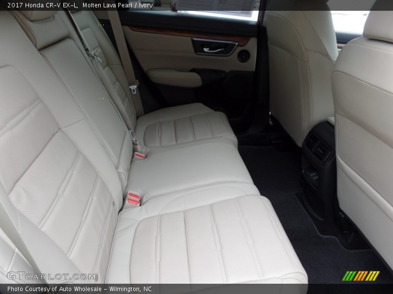 Molten Lava Pearl / Ivory 2017 Honda CR-V EX-L