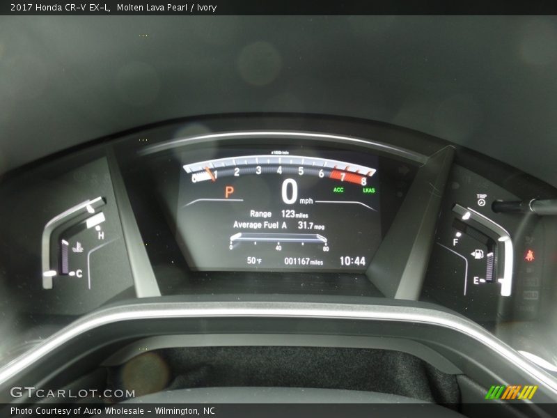 Molten Lava Pearl / Ivory 2017 Honda CR-V EX-L