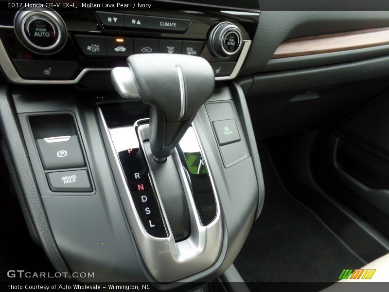 Molten Lava Pearl / Ivory 2017 Honda CR-V EX-L