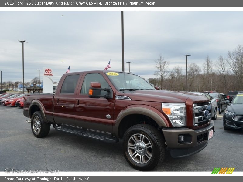 Bronze Fire / Platinum Pecan 2015 Ford F250 Super Duty King Ranch Crew Cab 4x4