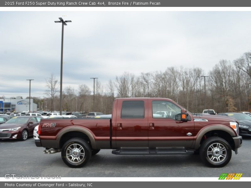 Bronze Fire / Platinum Pecan 2015 Ford F250 Super Duty King Ranch Crew Cab 4x4