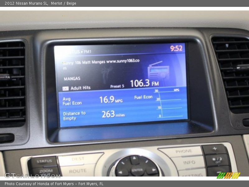 Merlot / Beige 2012 Nissan Murano SL