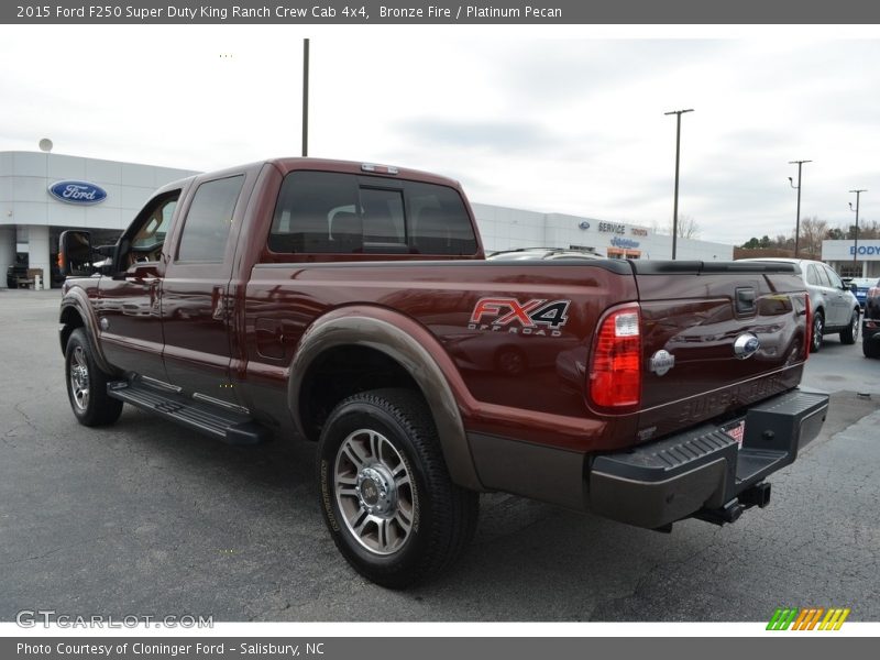 Bronze Fire / Platinum Pecan 2015 Ford F250 Super Duty King Ranch Crew Cab 4x4