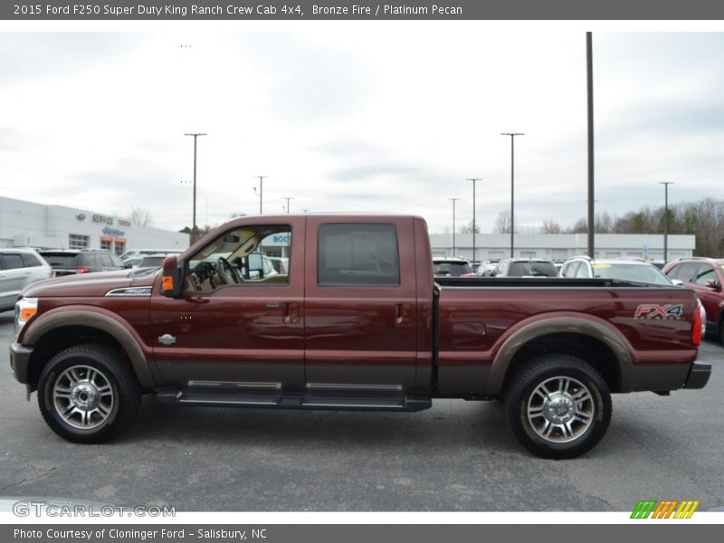 Bronze Fire / Platinum Pecan 2015 Ford F250 Super Duty King Ranch Crew Cab 4x4