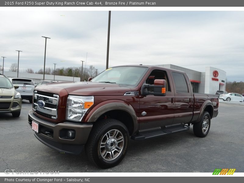 Bronze Fire / Platinum Pecan 2015 Ford F250 Super Duty King Ranch Crew Cab 4x4