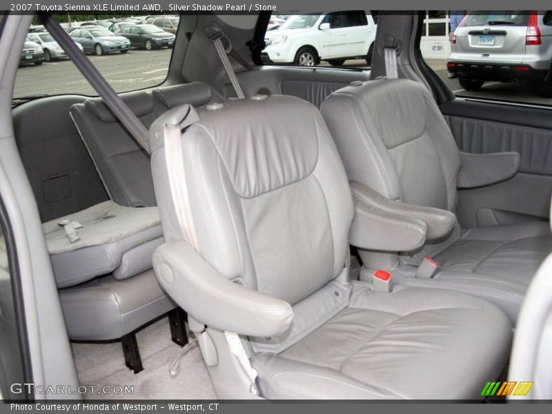 Silver Shadow Pearl / Stone 2007 Toyota Sienna XLE Limited AWD
