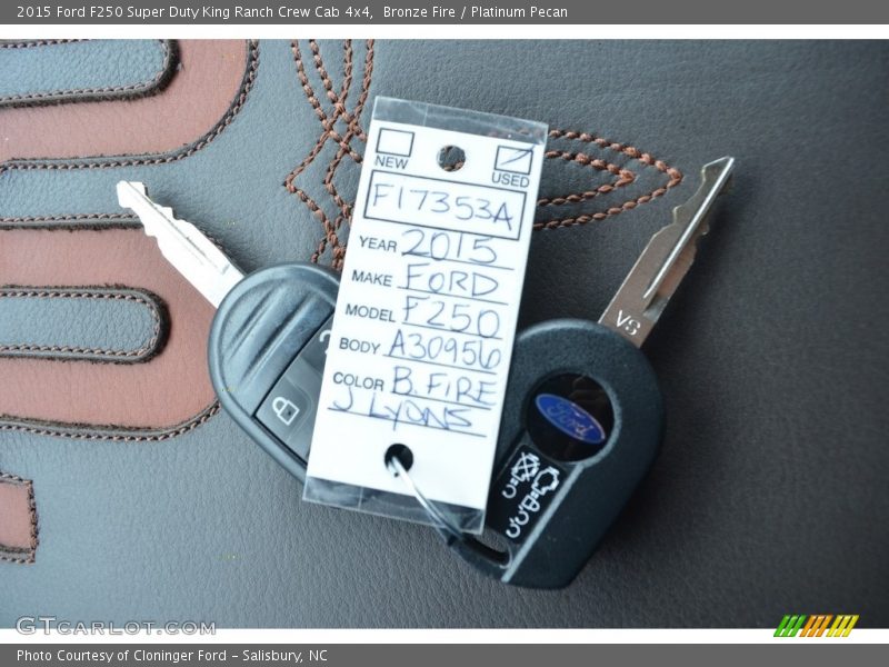 Bronze Fire / Platinum Pecan 2015 Ford F250 Super Duty King Ranch Crew Cab 4x4