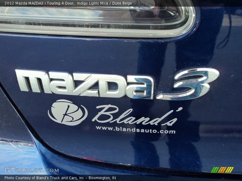 Indigo Lights Mica / Dune Beige 2012 Mazda MAZDA3 i Touring 4 Door