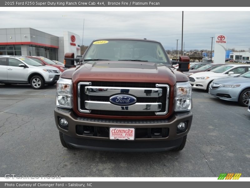 Bronze Fire / Platinum Pecan 2015 Ford F250 Super Duty King Ranch Crew Cab 4x4
