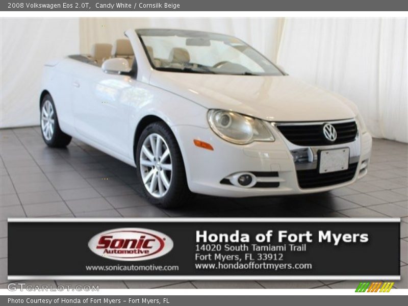 Candy White / Cornsilk Beige 2008 Volkswagen Eos 2.0T