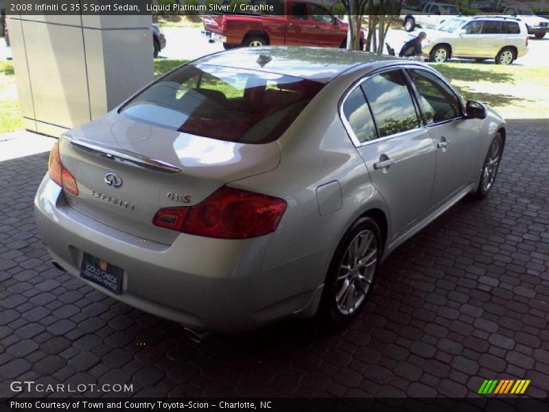 Liquid Platinum Silver / Graphite 2008 Infiniti G 35 S Sport Sedan