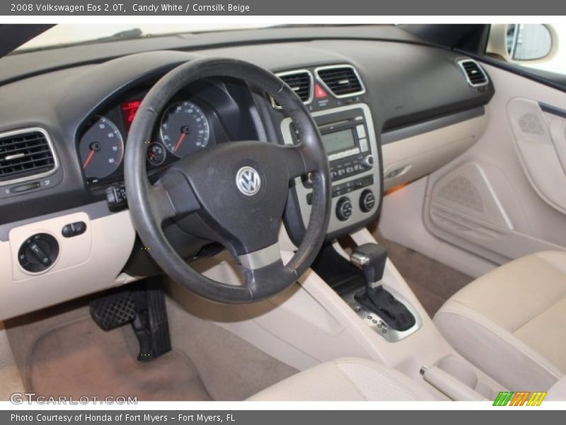 Candy White / Cornsilk Beige 2008 Volkswagen Eos 2.0T