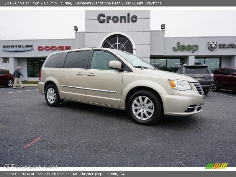 Cashmere/Sandstone Pearl / Black/Light Graystone 2016 Chrysler Town & Country Touring