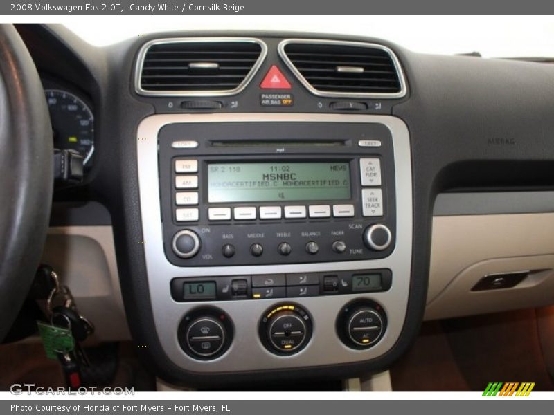 Candy White / Cornsilk Beige 2008 Volkswagen Eos 2.0T