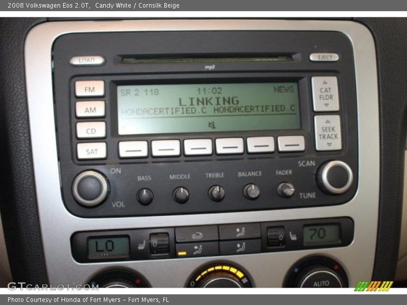 Candy White / Cornsilk Beige 2008 Volkswagen Eos 2.0T