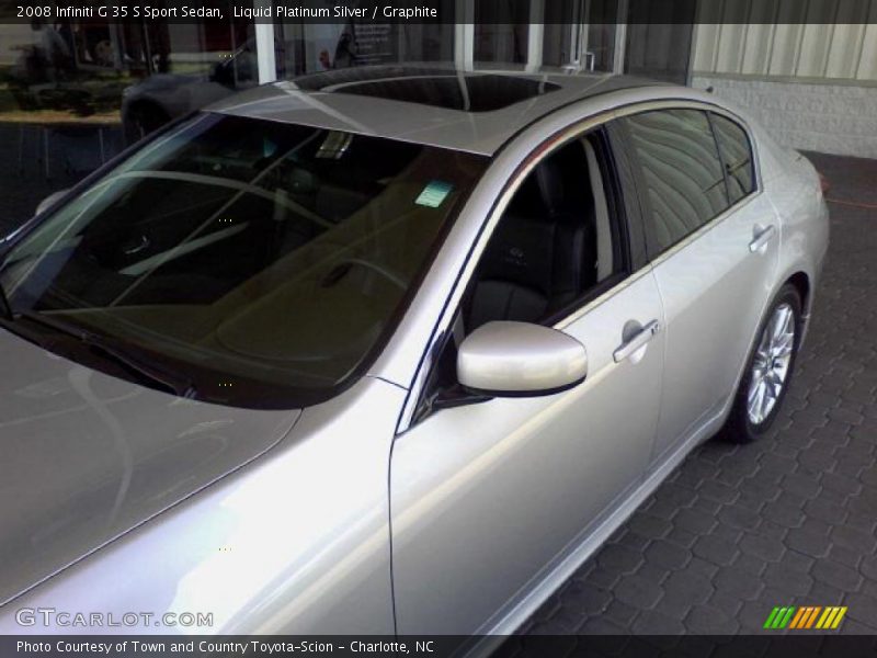 Liquid Platinum Silver / Graphite 2008 Infiniti G 35 S Sport Sedan
