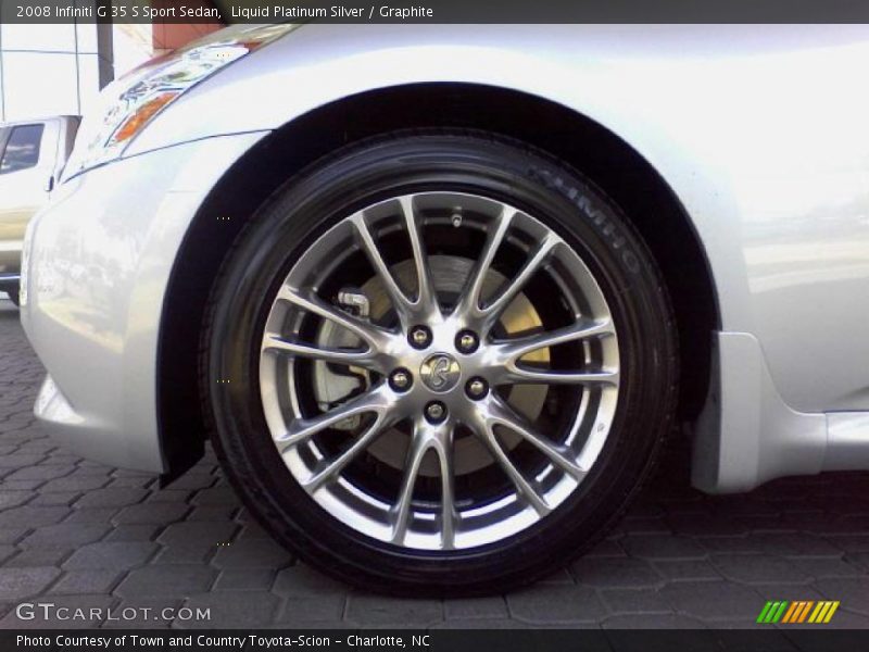 Liquid Platinum Silver / Graphite 2008 Infiniti G 35 S Sport Sedan