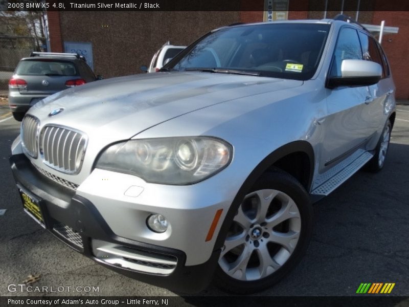 Titanium Silver Metallic / Black 2008 BMW X5 4.8i
