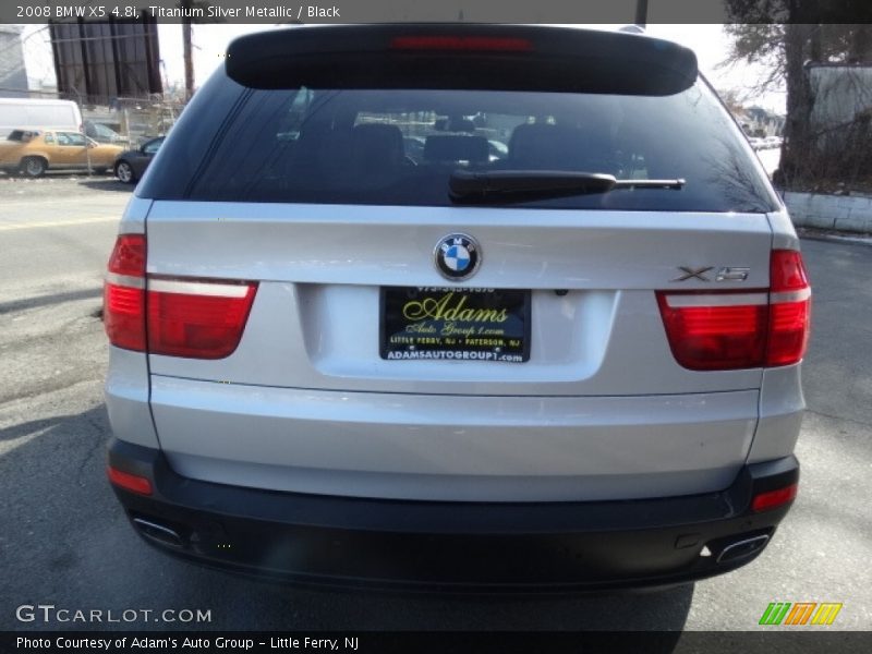 Titanium Silver Metallic / Black 2008 BMW X5 4.8i