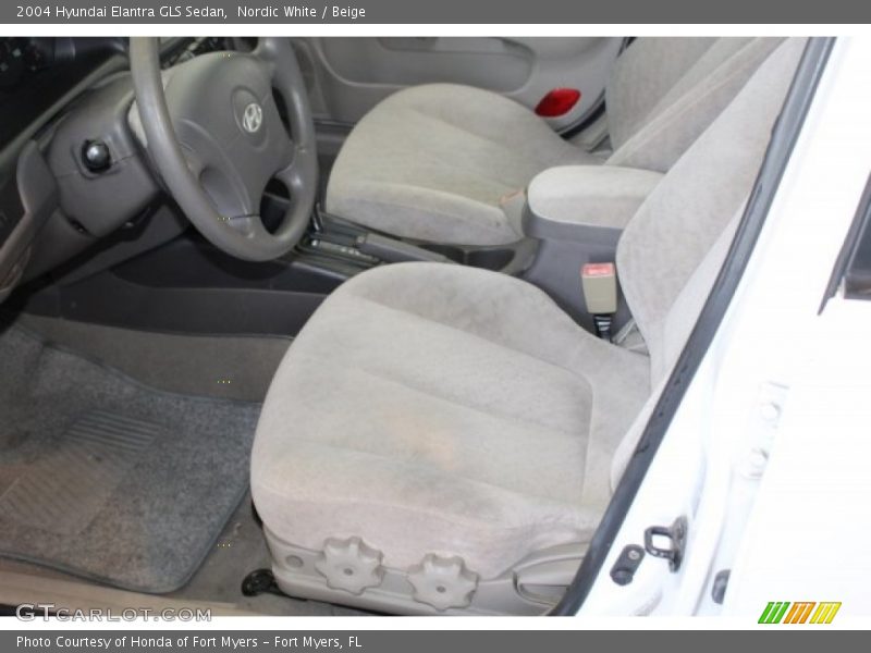 Nordic White / Beige 2004 Hyundai Elantra GLS Sedan