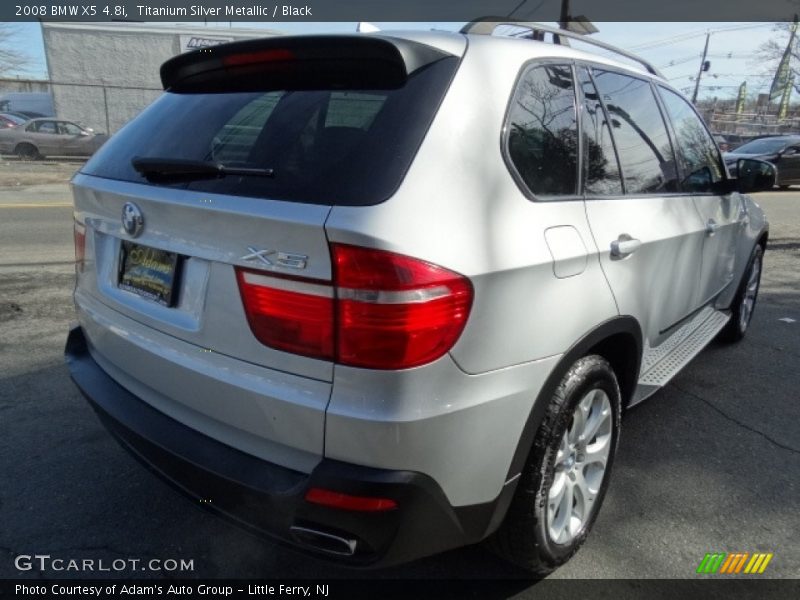 Titanium Silver Metallic / Black 2008 BMW X5 4.8i