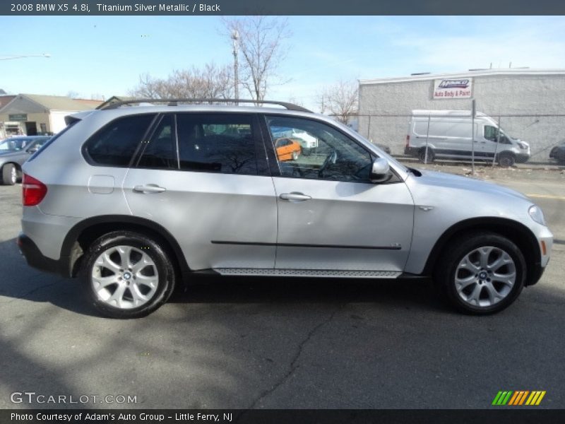 Titanium Silver Metallic / Black 2008 BMW X5 4.8i