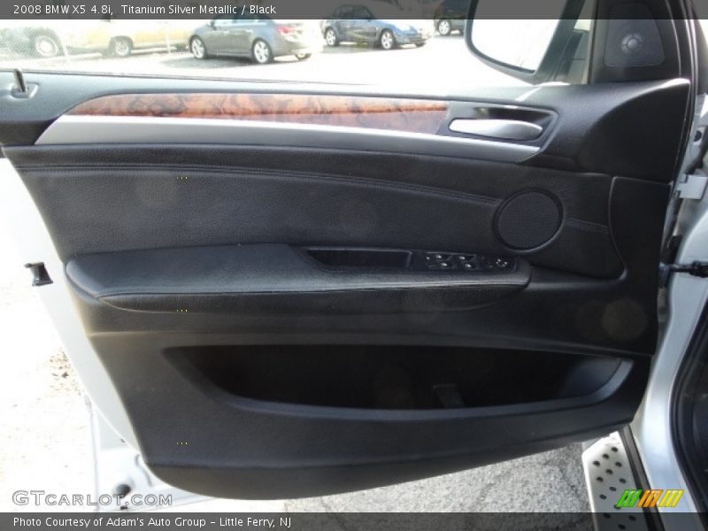 Titanium Silver Metallic / Black 2008 BMW X5 4.8i