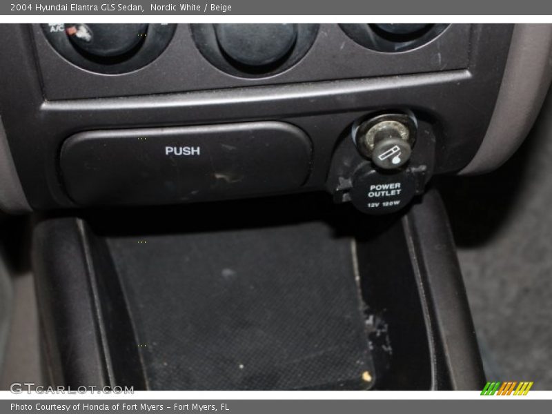 Nordic White / Beige 2004 Hyundai Elantra GLS Sedan