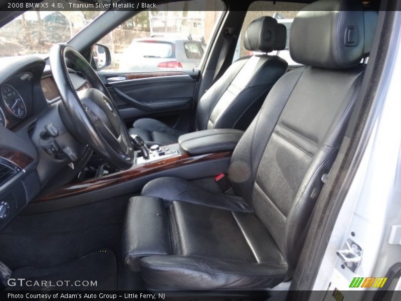 Titanium Silver Metallic / Black 2008 BMW X5 4.8i