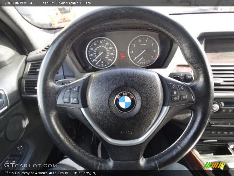 Titanium Silver Metallic / Black 2008 BMW X5 4.8i