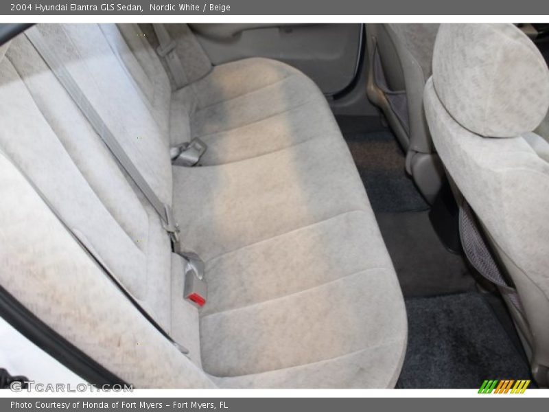 Nordic White / Beige 2004 Hyundai Elantra GLS Sedan