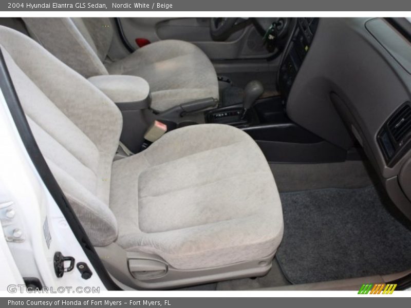 Nordic White / Beige 2004 Hyundai Elantra GLS Sedan