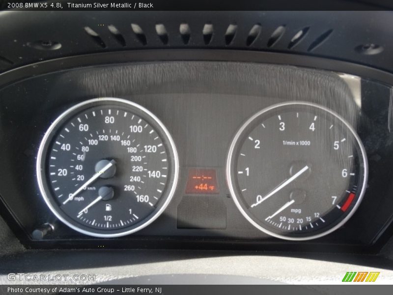 Titanium Silver Metallic / Black 2008 BMW X5 4.8i