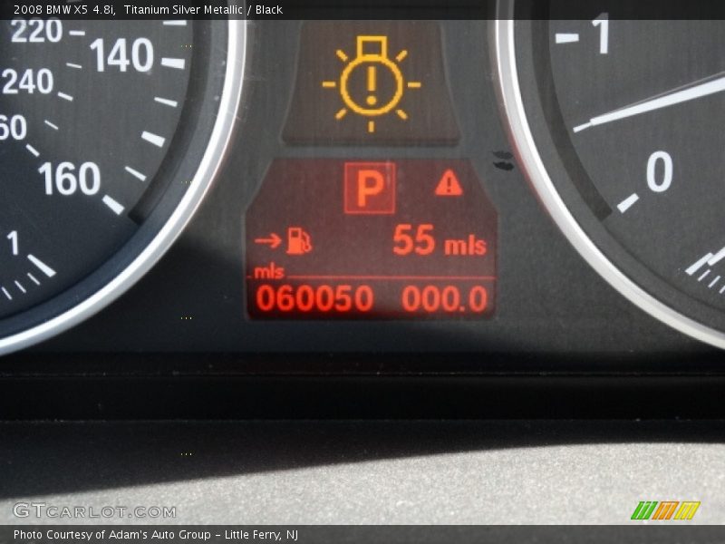 Titanium Silver Metallic / Black 2008 BMW X5 4.8i