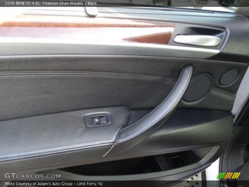 Titanium Silver Metallic / Black 2008 BMW X5 4.8i