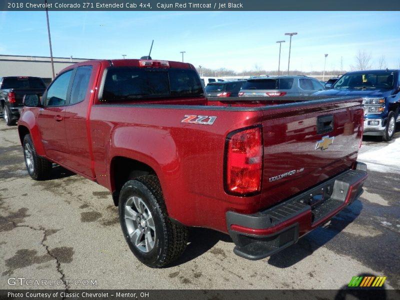 Cajun Red Tintcoat / Jet Black 2018 Chevrolet Colorado Z71 Extended Cab 4x4