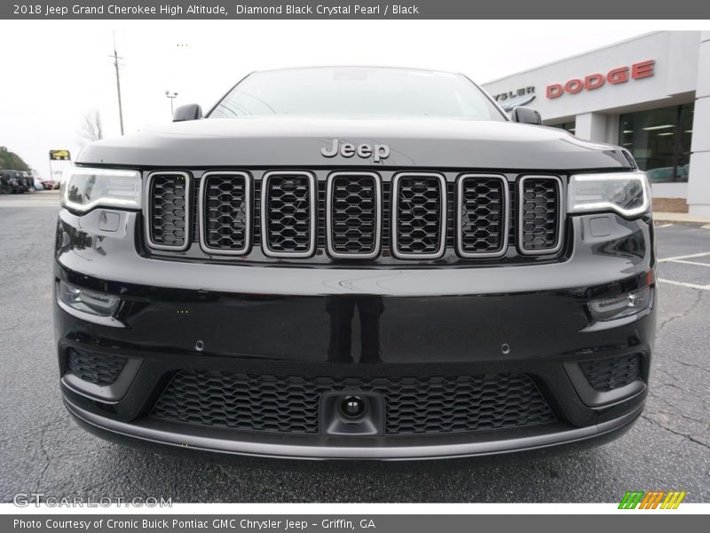 Diamond Black Crystal Pearl / Black 2018 Jeep Grand Cherokee High Altitude