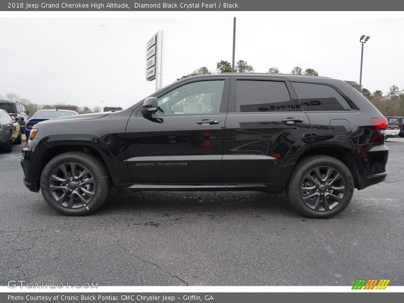 Diamond Black Crystal Pearl / Black 2018 Jeep Grand Cherokee High Altitude