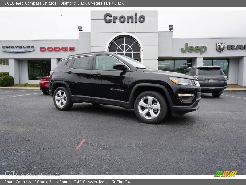 Diamond Black Crystal Pearl / Black 2018 Jeep Compass Latitude