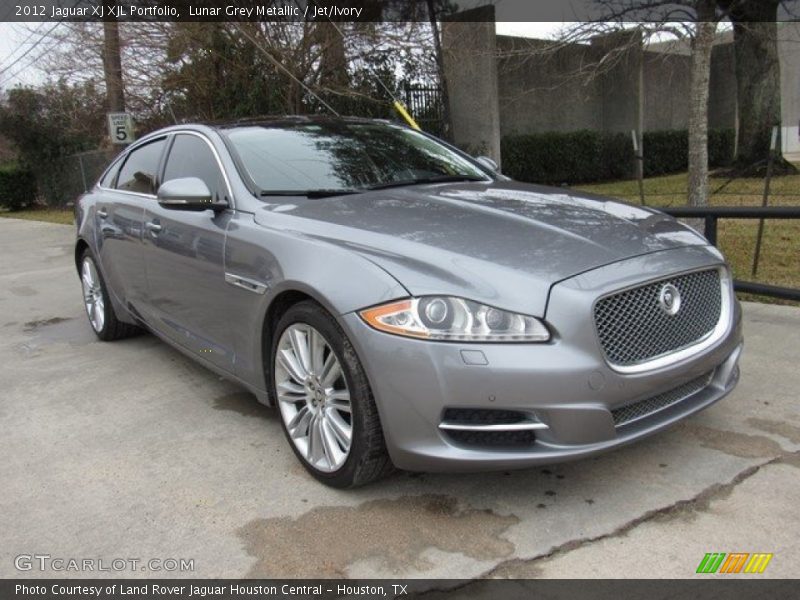 Lunar Grey Metallic / Jet/Ivory 2012 Jaguar XJ XJL Portfolio