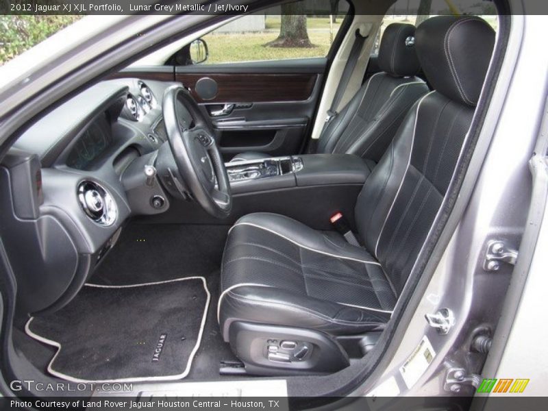 Lunar Grey Metallic / Jet/Ivory 2012 Jaguar XJ XJL Portfolio