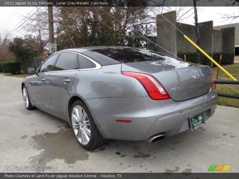 Lunar Grey Metallic / Jet/Ivory 2012 Jaguar XJ XJL Portfolio