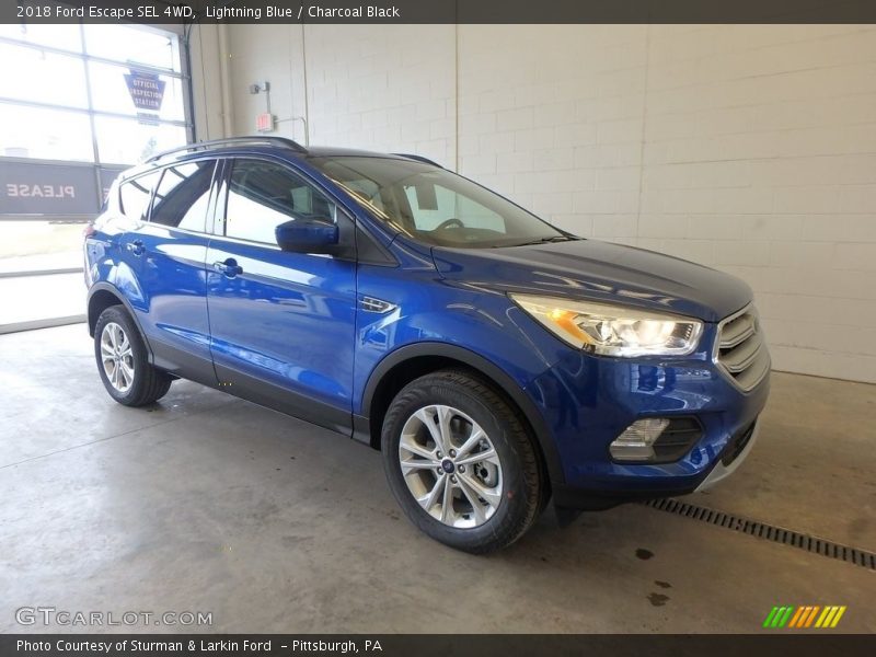 Lightning Blue / Charcoal Black 2018 Ford Escape SEL 4WD