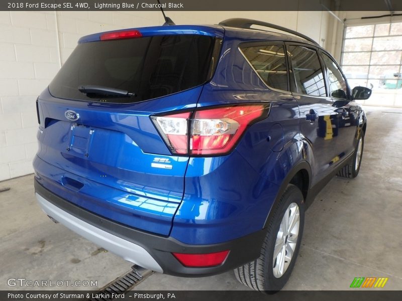 Lightning Blue / Charcoal Black 2018 Ford Escape SEL 4WD