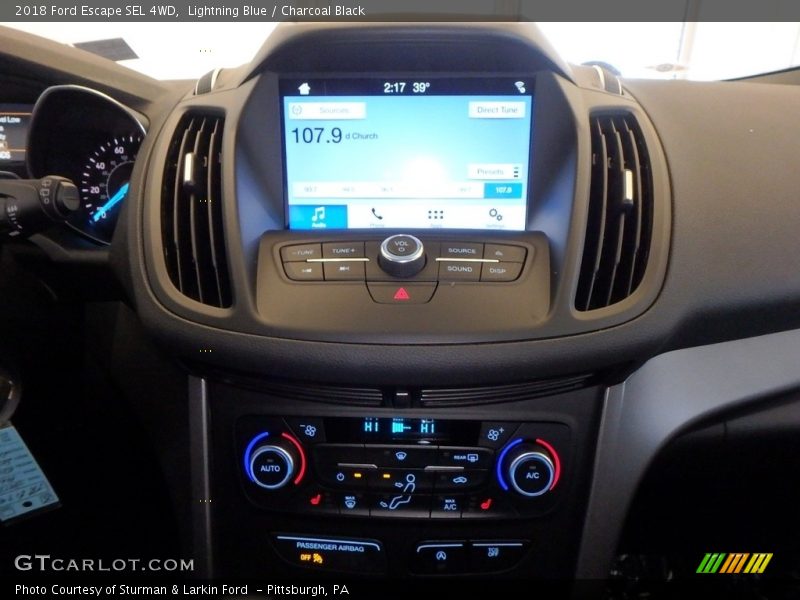 Lightning Blue / Charcoal Black 2018 Ford Escape SEL 4WD